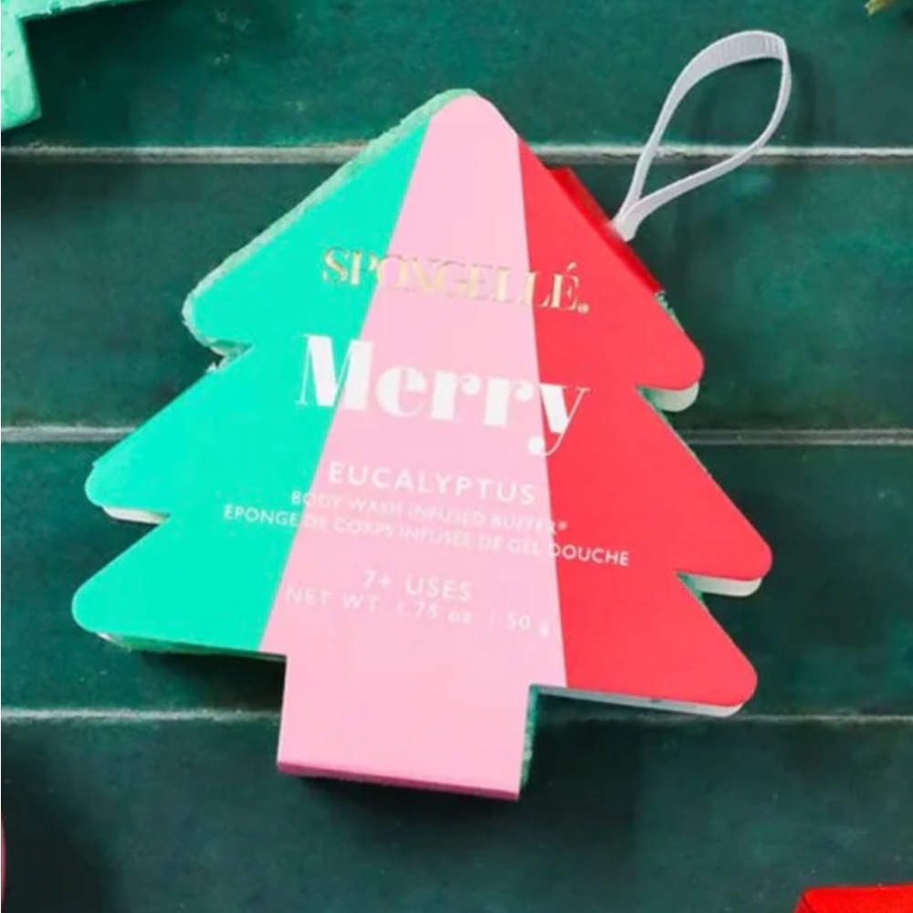 NEW! Spongellé Merry Eucalyptus Body Wash Infused Buffer